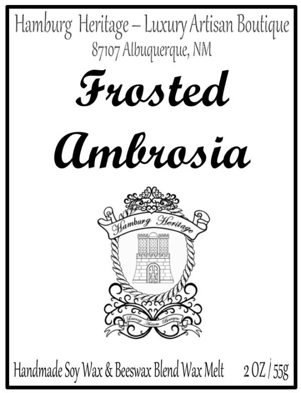 Frosted Ambrosia Wax Melts - Image 2